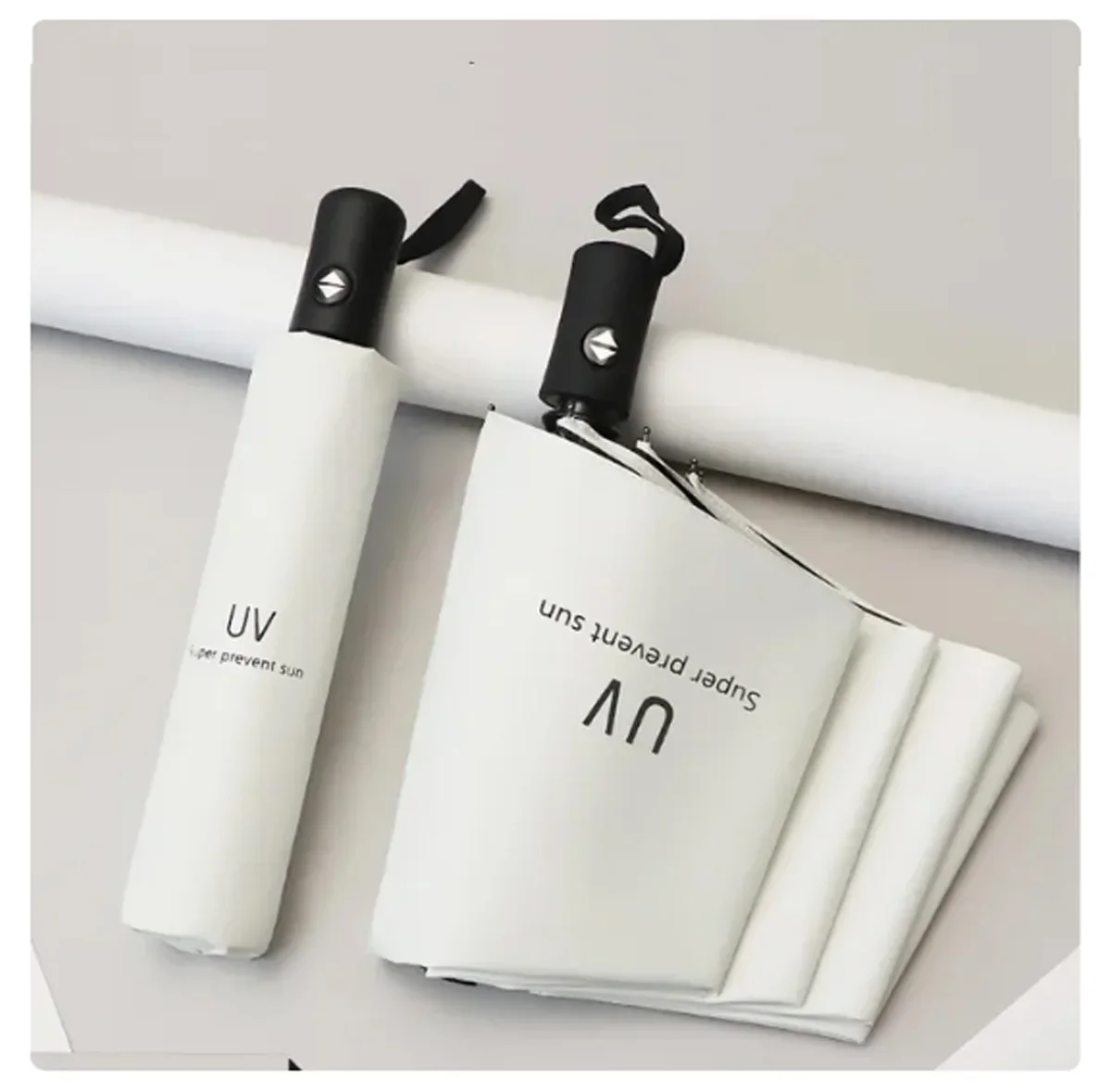 

Складной автоматический мини-зонт с защитой от УФ-излучения, дождя, солнца, модный портативный зонтик с защитой от ветра для женщин, мужчин и детей, зонтик