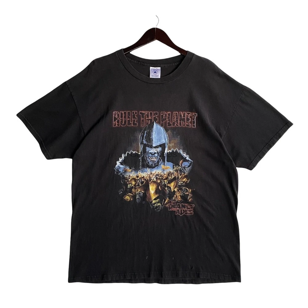 Винтажная рубашка с принтом планеты обезьяны |