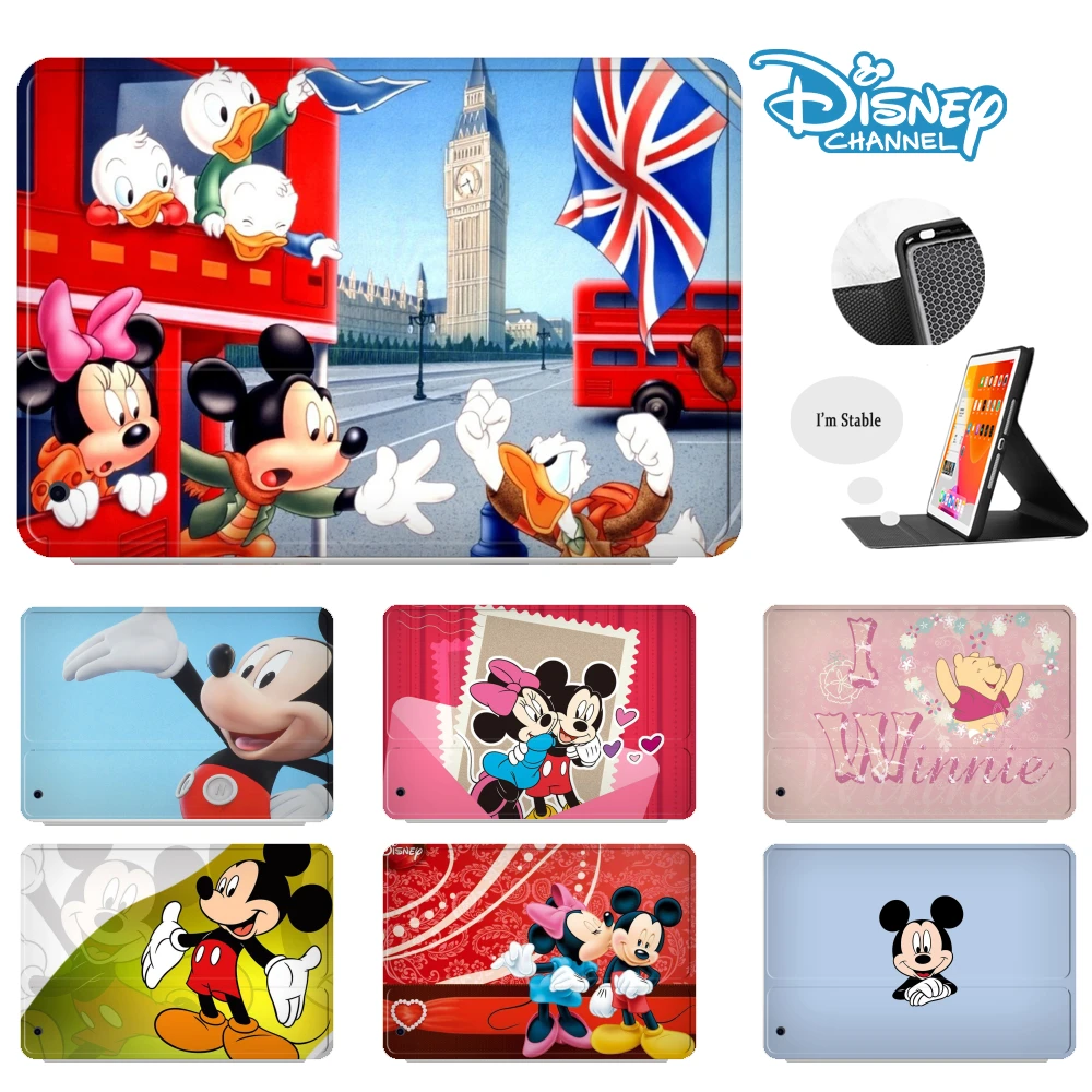 

2021 iPad 10.2 Case 8th Generation 2020 2018 for Pad Air 4 2 3 10.5 Mini 6 Mini 5 4 Disney Leather Flip Printed