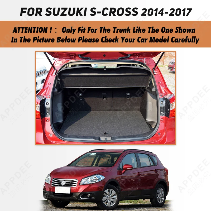 Автомобильный коврик для багажника с полным покрытием Suzuki S-Cross 2014-2017 16 15