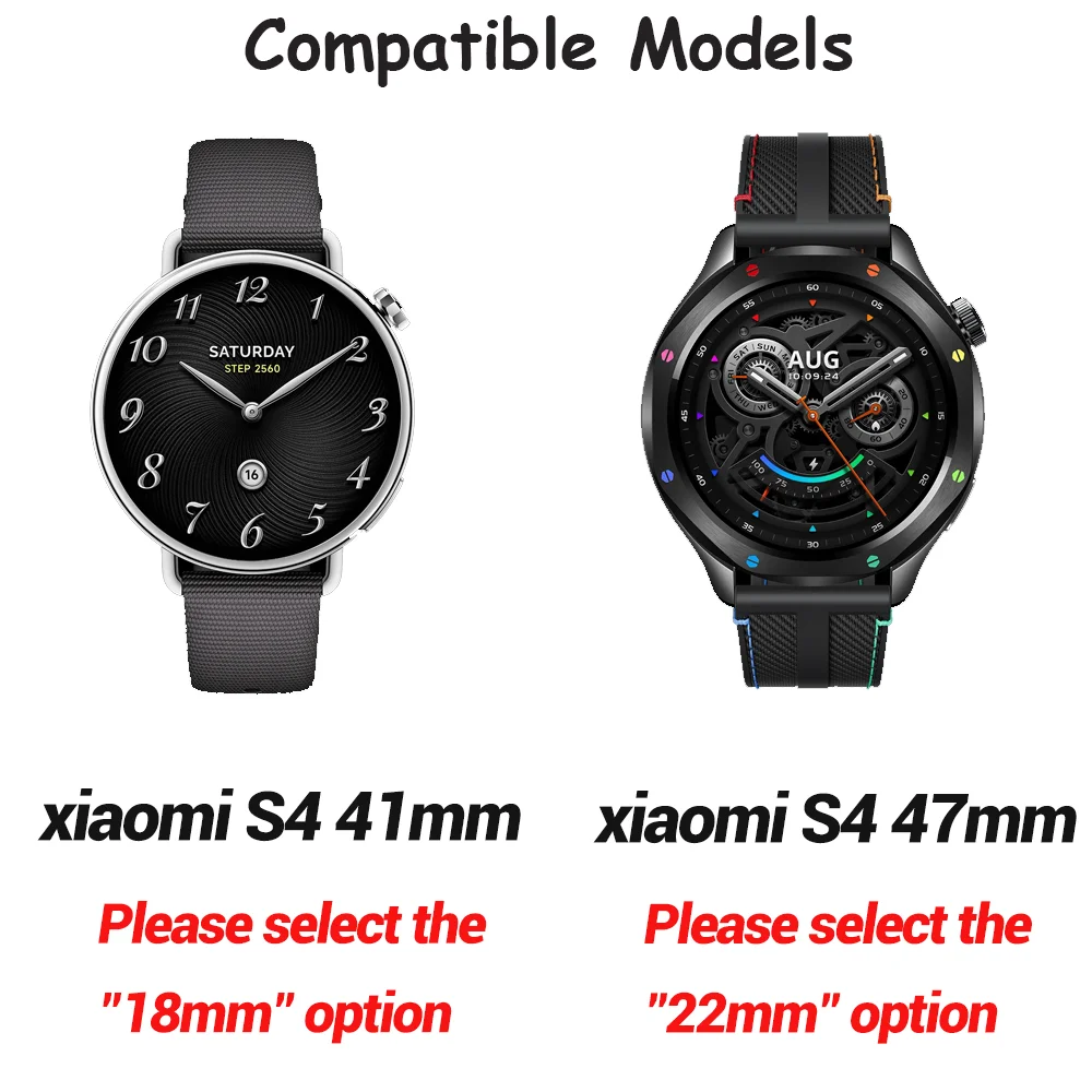 Фото Силиконовый ремешок в форме ромба 18 мм/22 мм для Xiao mi Watch S4 41 мм, спортивный браслет Correa для XIAOMI Watch S4 S3 S2 S1, ремешок 46 мм №2