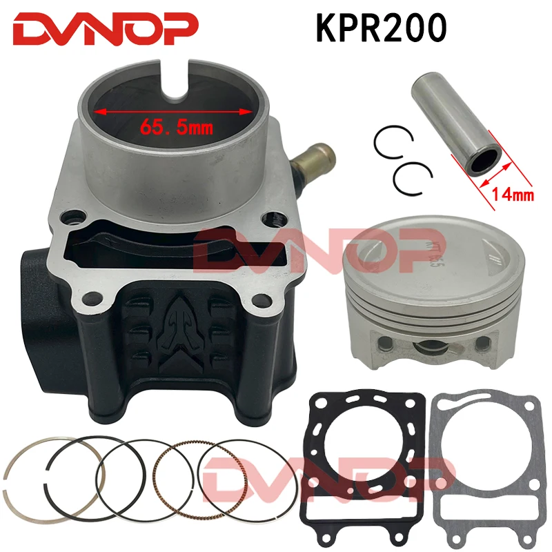 

65,5 мм KPS200 KPR200 KPT200 LF200-10P 200-10R комплекты цилиндра мотоцикла с поршневым кольцом