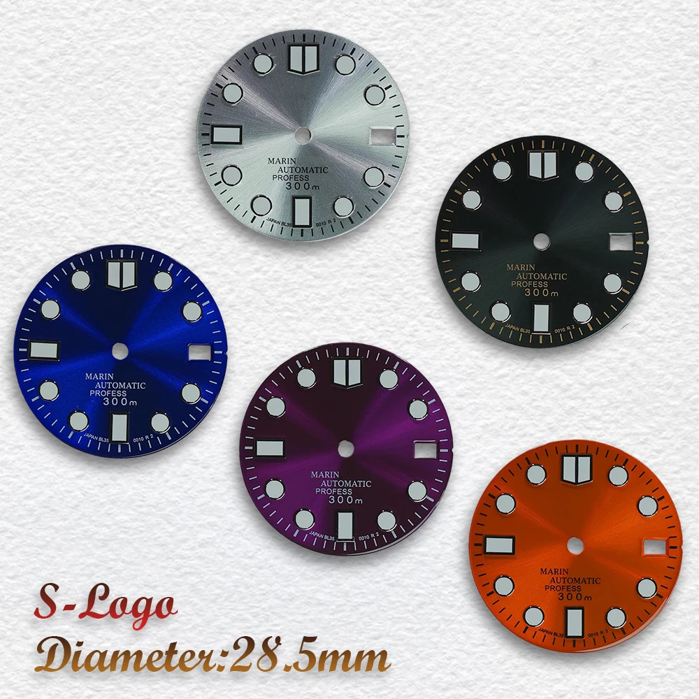 28 5 мм S логотип Sunray NH35 циферблат SUB/SKX007 подходит для NH35/NH36 механизм аксессуары