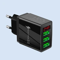 compact multiple circuit protection anti interference 3 usb mobile phone charger for office charging charger usb charger