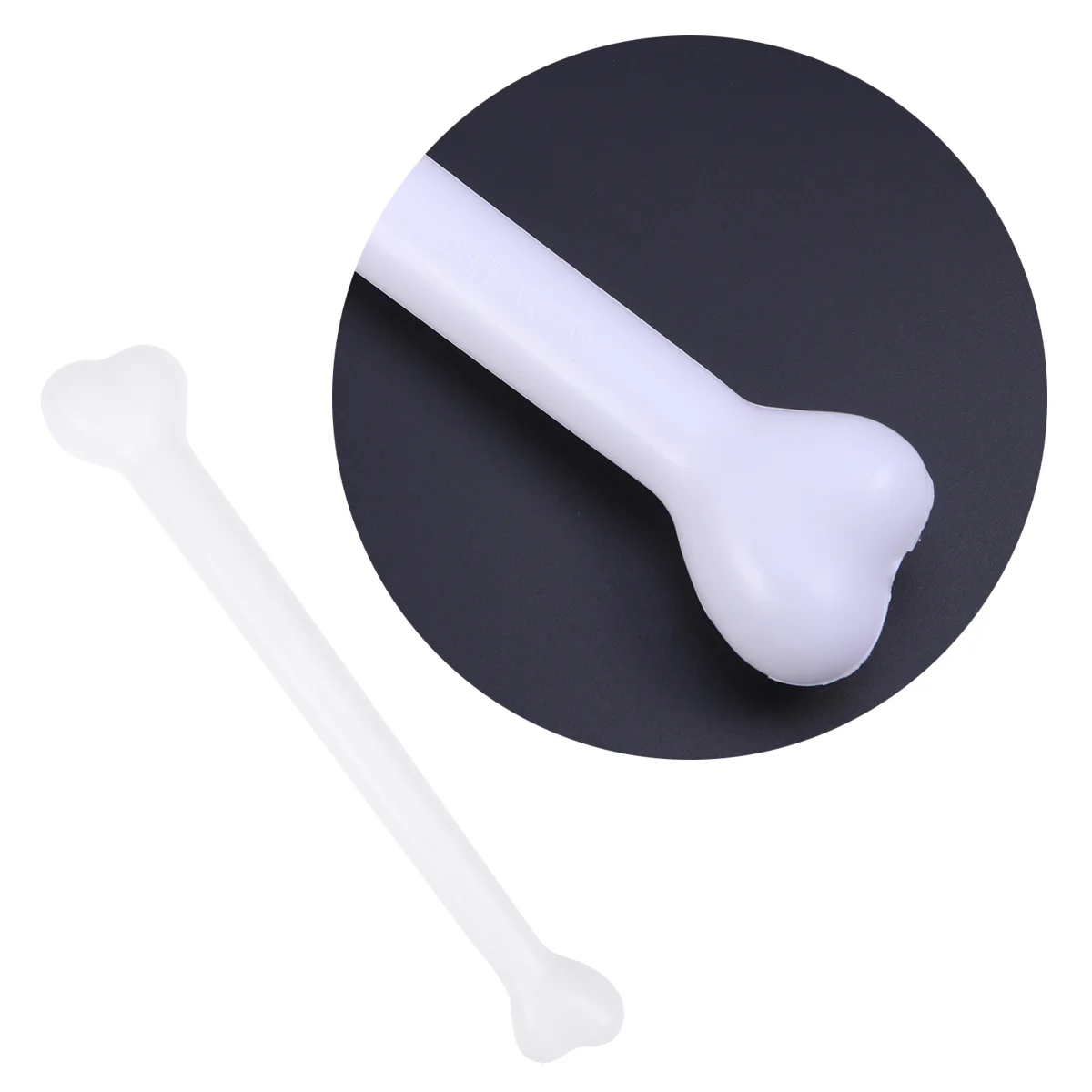 

Plastic Prehistoric Caveman Bone Party Prop for Halloween Fancy Dress Costume White