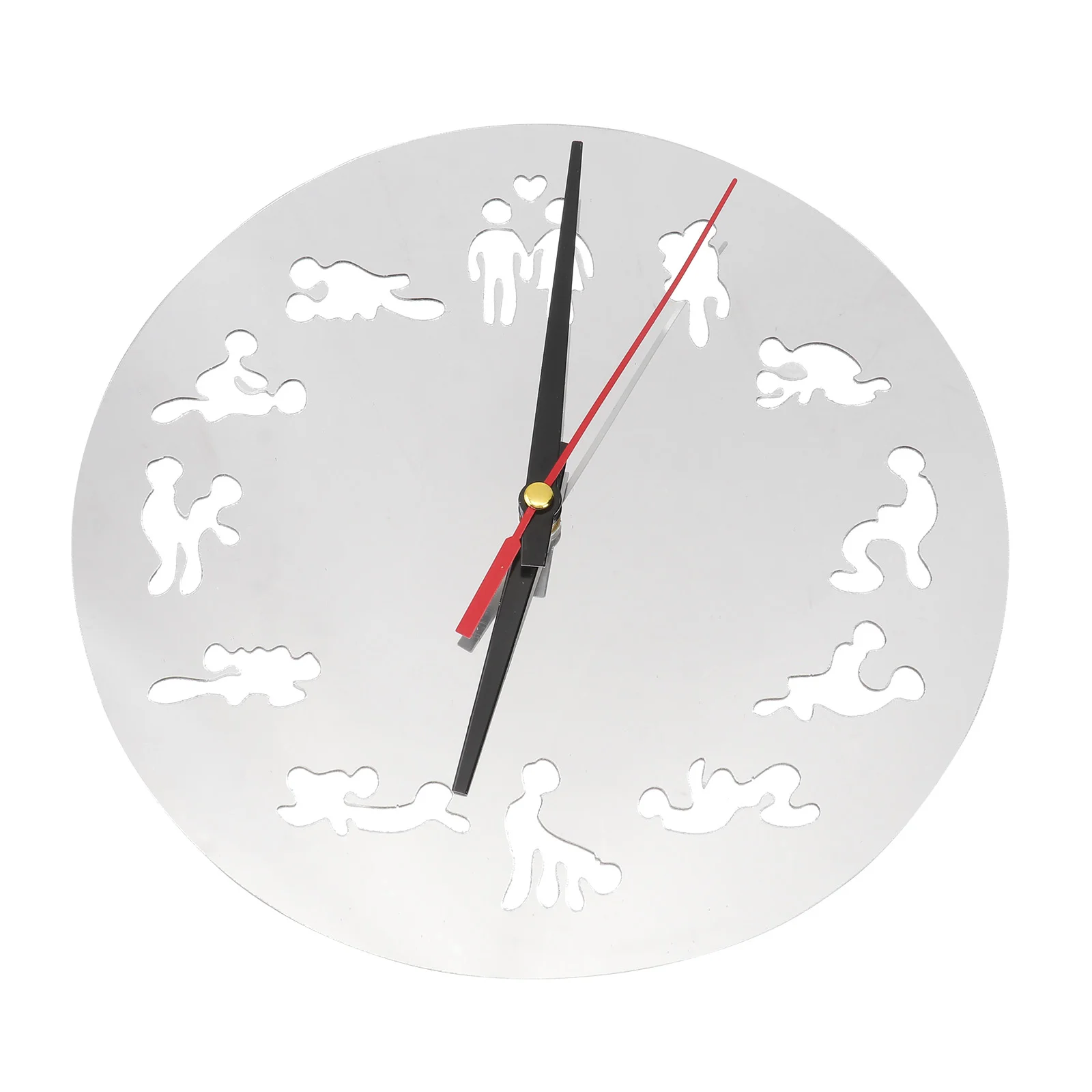 

Wall Clock Acrylic Clocks Craft Couple Clo Room Mural Hanging 3D Frameless Luminous Minimalist Mute Diy Silent Watch Side