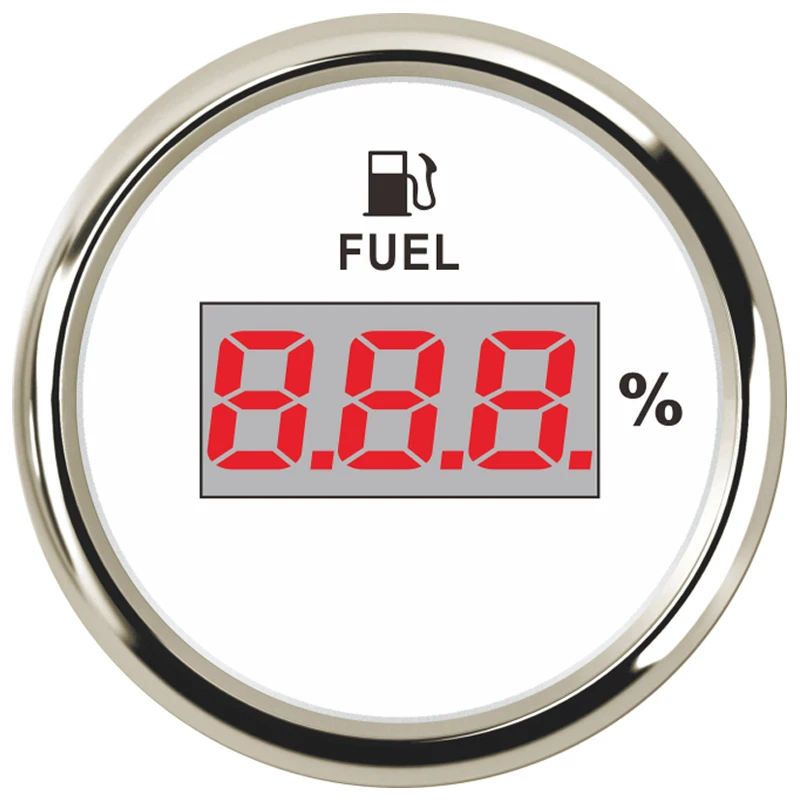 

Universal Digital Fuel Level Gauge Meter For Boat RV Car Motorcycle 240-33 ohm Signal 12V/24V Waterproof