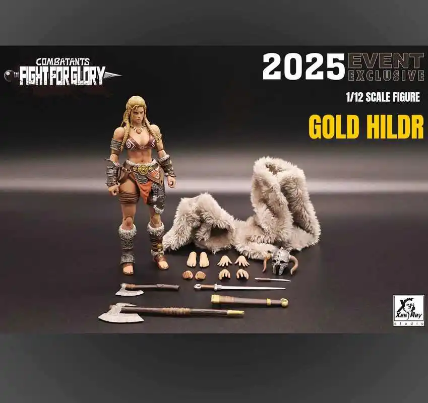 Фото 2025 Xesray Fight For Glory 1/12 Фигурка Combatants Event Gold Hildr Аниме Модель Коллекционная фигурка Украшения В наличии №2