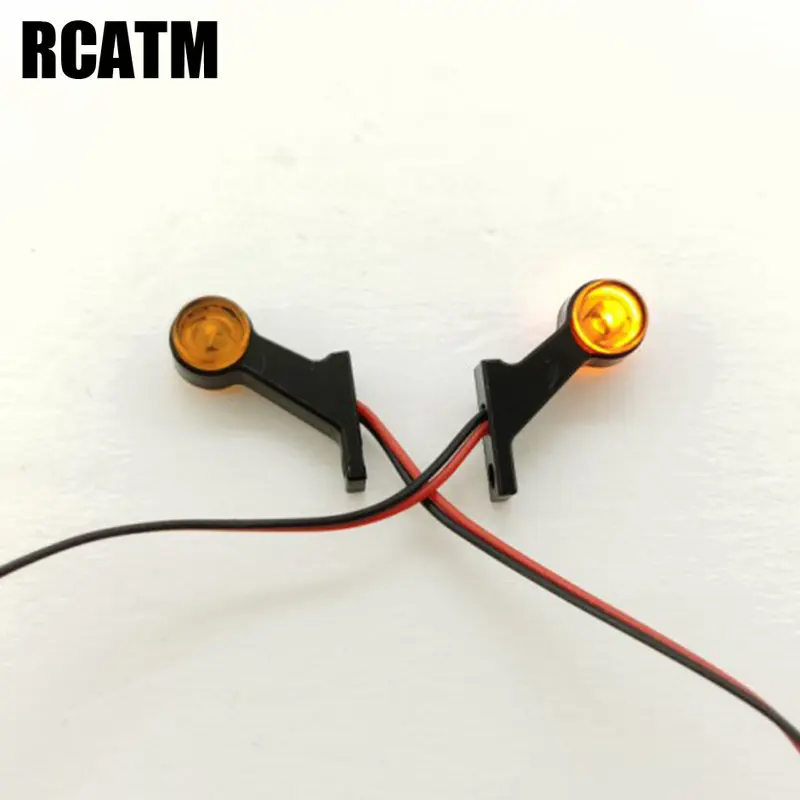 

2PCS LED Sidelight Contour Lights Clearance Lamp for 1/14 Tamiya RC Truck Car SCANIA R470 R620 FH12 ACTROS MAN DIY Refit Parts