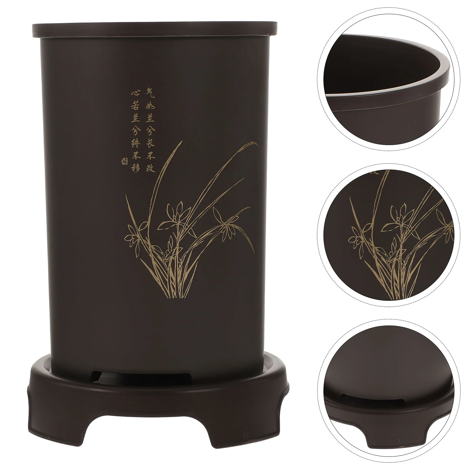 

Orchid Pot Ceramic Pots Indoor Flower Plants Gardening Supplies Aloe Vera Resin Planting Nursery Decorative