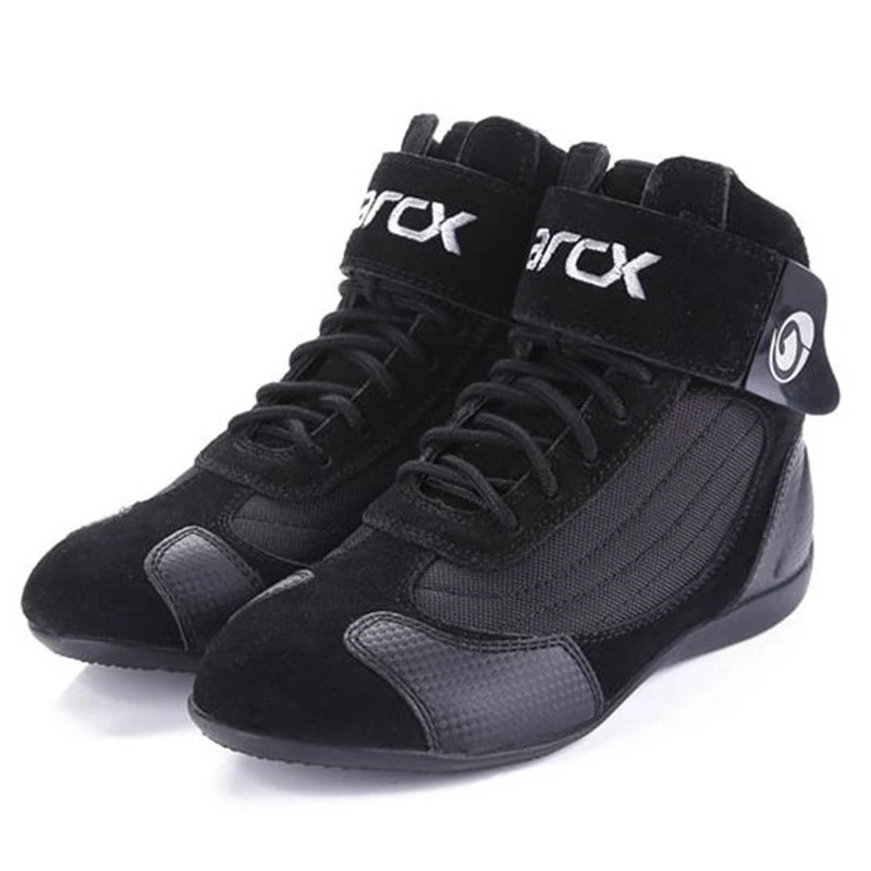 ARCX Motorcycle Boots Riding Shoes Suede Leather Ankle Protection Shoe Summer Breathable Motocross Racing Motorcycle Accessories