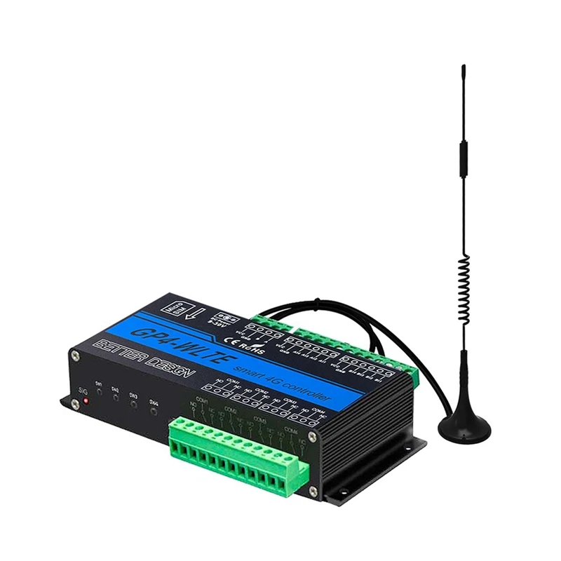 GP4-WLTE Smart 4G Global GSM SMS APP Контроллер RS485 WEB Control 4 канала 4-20 мА Аналоговые входы 10 А