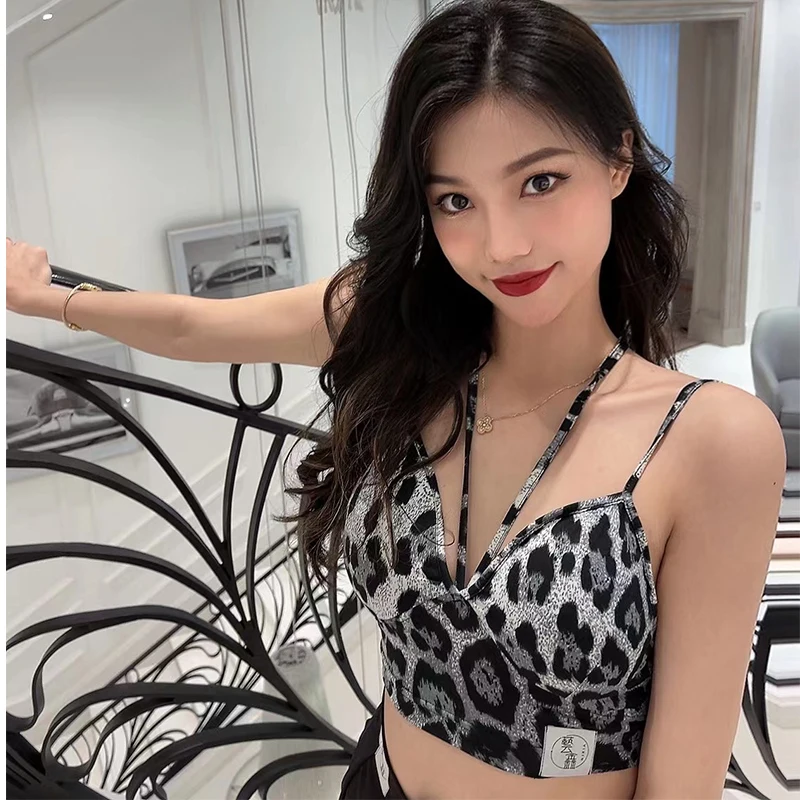 

Женский леопардовый топ для латиноамериканских танцев