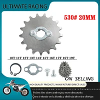 for 200 250cc off road vehicle atv 530 chain 20mm 10t 11t 12t 13t 14t 15t 16t 17t 18t 19t tooth front engine sprocket