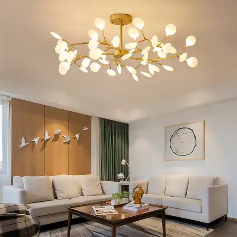 Подвесная лампа Firefly, лампа для гостиной, современная простая спальня, столовая, креативная индивидуальность, Dendritic Nordic Lamp