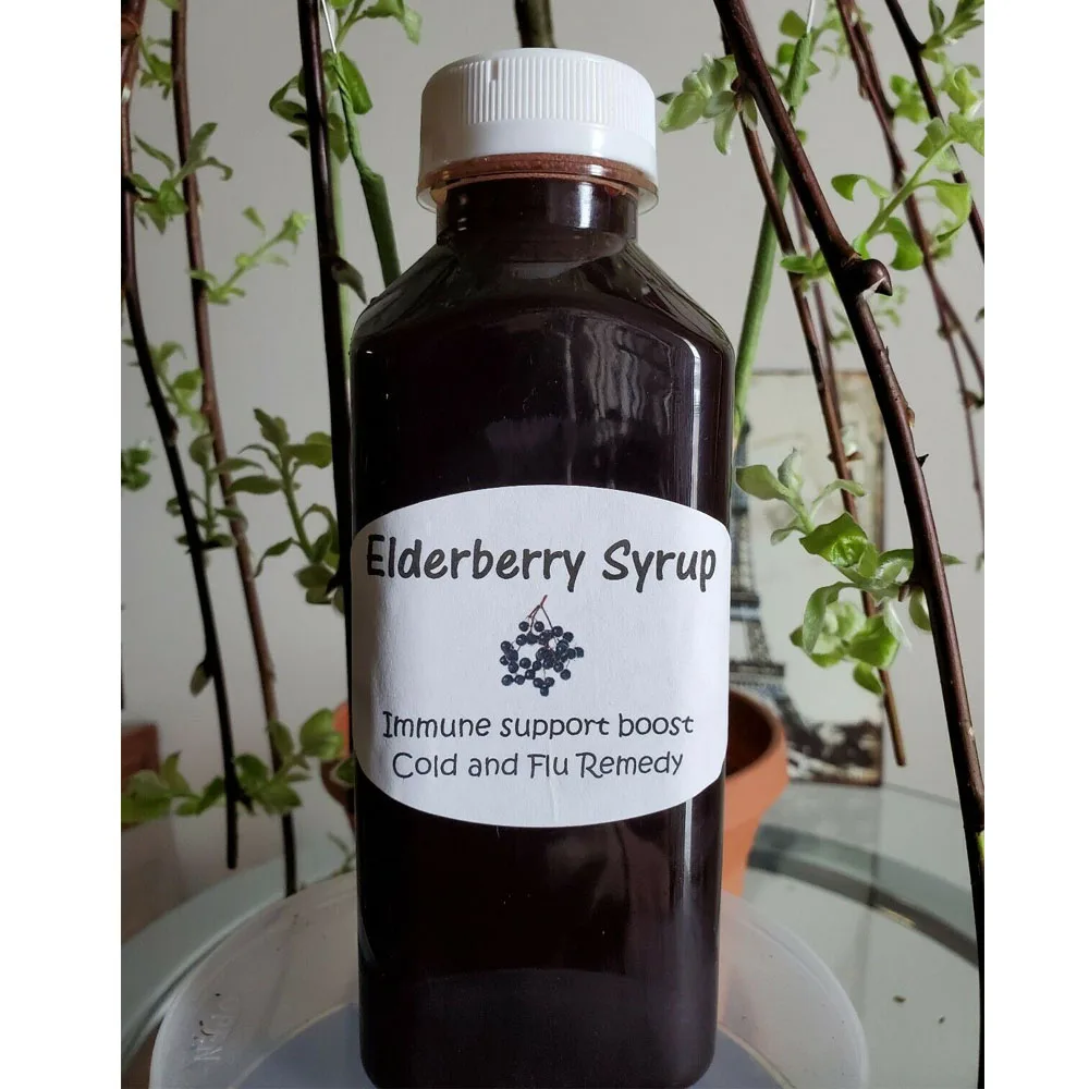 

Elderberry Syrup Organic 16 oz bottle Natural Flu Cold Immunity Support