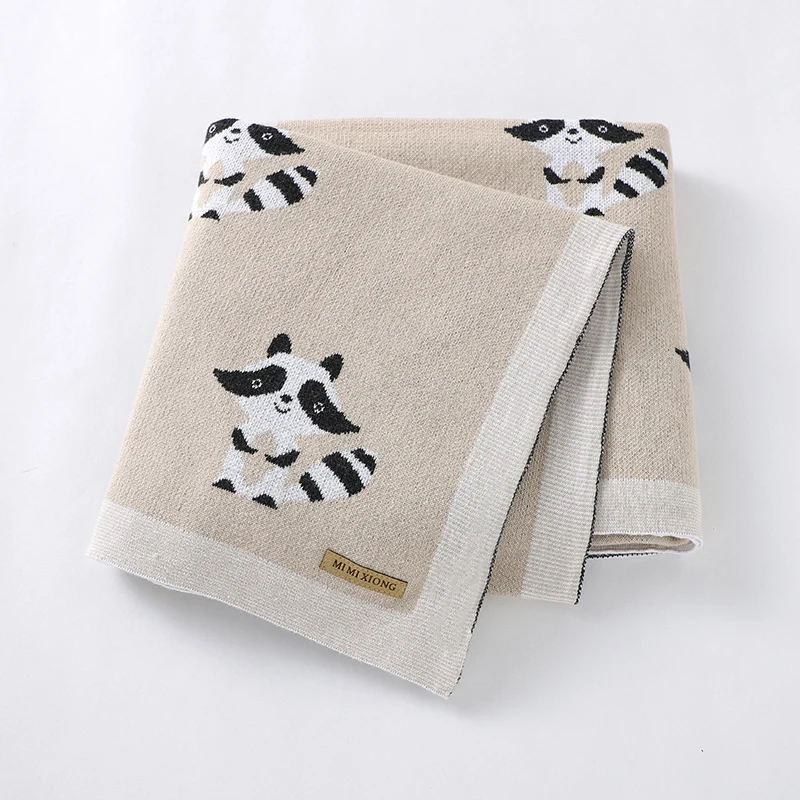 

Baby Blankets Super Soft Newborn Boys Girls Cotton Knitted Swaddle Wrap Receiving Plaid 100*80cm Toddler Infant Throw Quilts Mat