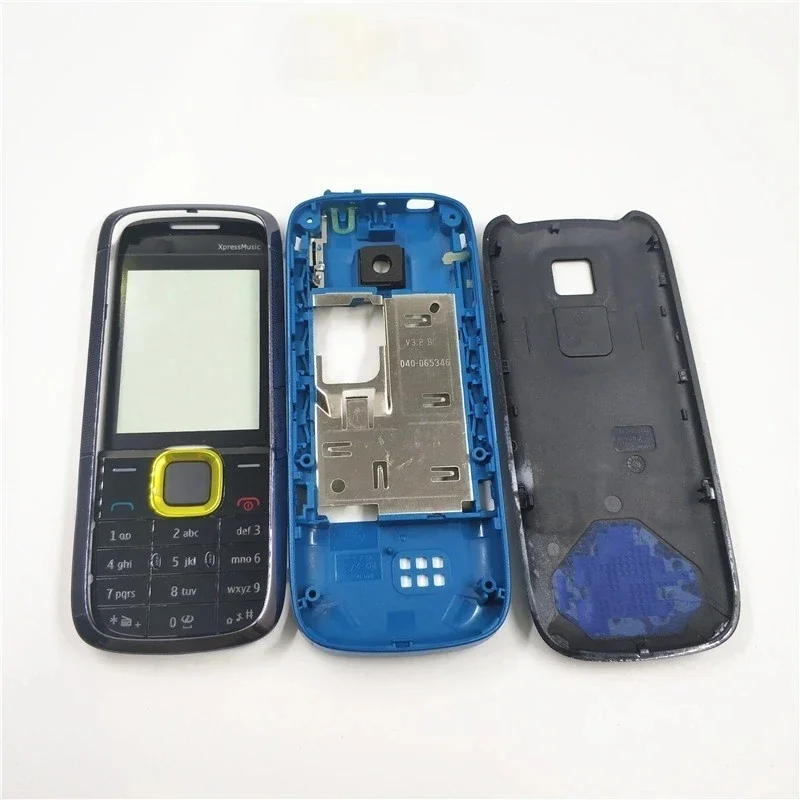 Полный корпус для Nokia 5130 полный Аккумулятор Задняя крышка английская клавиатура