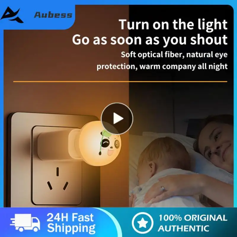 

5/8/10PCS Led Lights Intelligent Voice Control Creative Mini Night Lamp Soft Light Energy Saving Usb Night Light Lighting Lamp