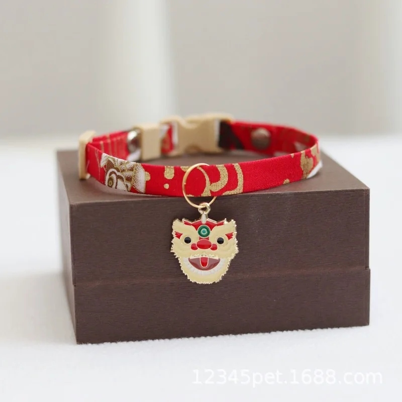 Праздничные ошейники для домашних животных милые подвесные ожерелья кошек и