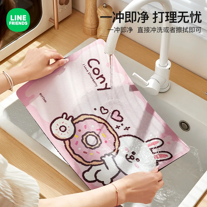 Line Friends Бурый Медведь Кони Салли Милый Мультфильм Изоляционный Коврик Kawaii