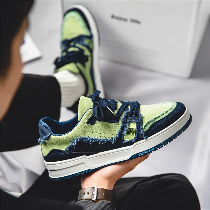 Spring Fashion Orange Men's Designer Sneakers Skateboard Outdoor Sports Platform Skate Shoes Men Trainers zapatillas hombre 2022