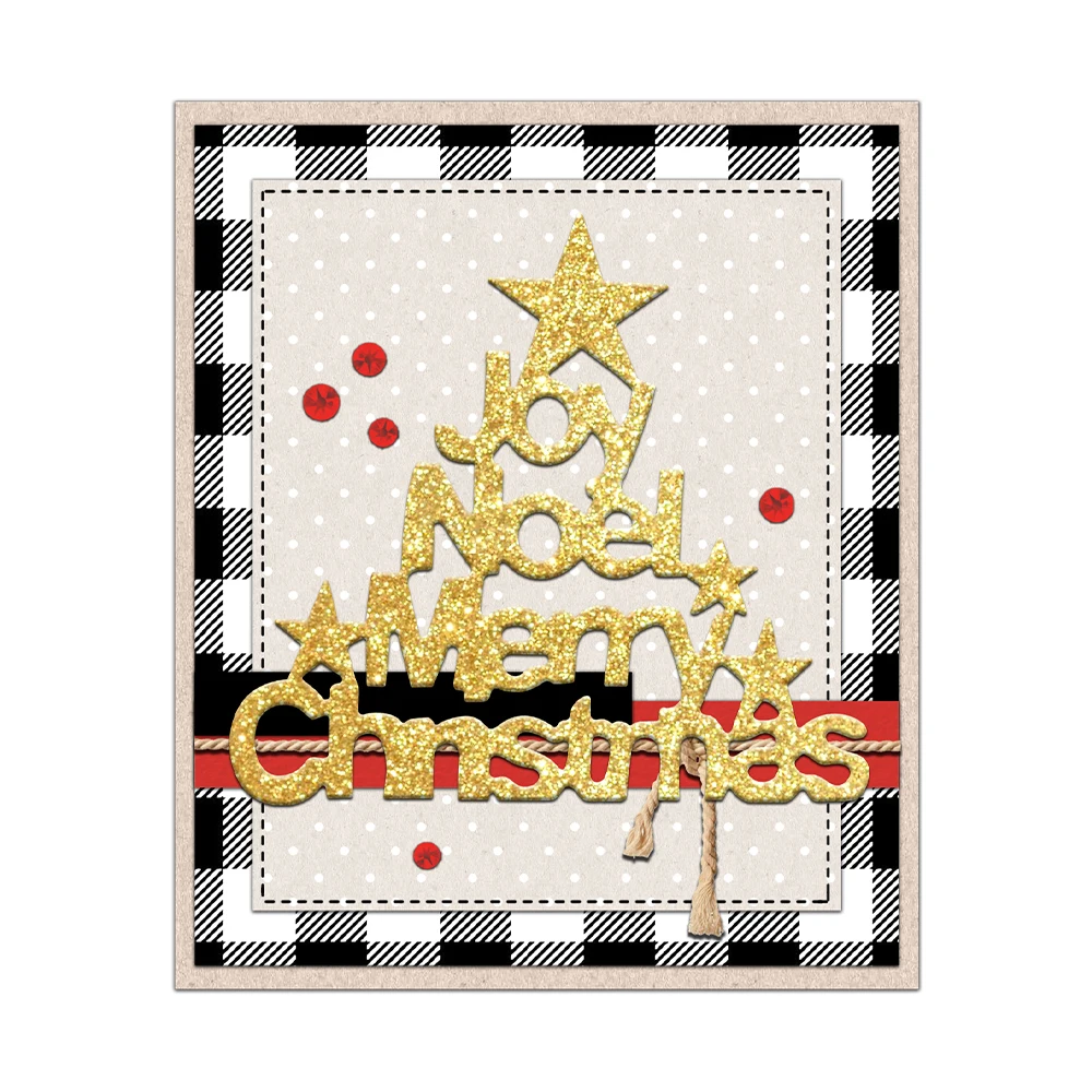 MangoCraft Merry Christmas Series Мини-вырубные штампы DIY Товары для скрапбукинга Металлические