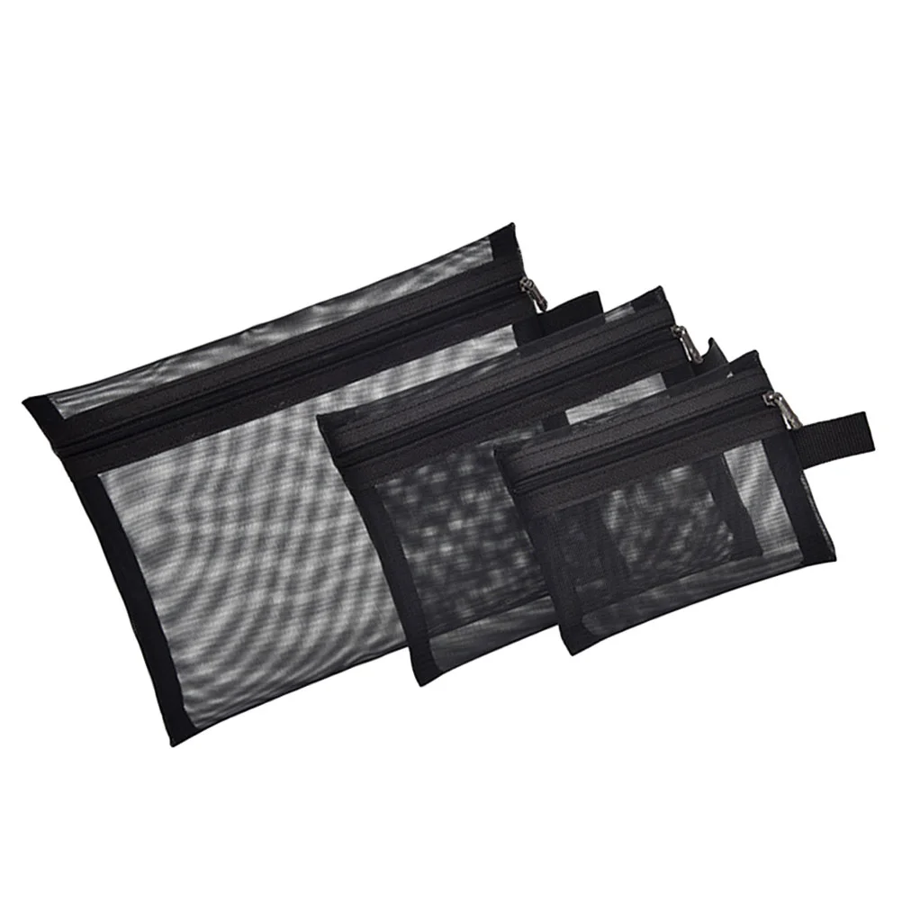 

Makeupmesh Toiletry Pouch Case Portable Organizer Travelzipper Purseset Holder Hanging Fabric Brush Keyclear Clutch Shower