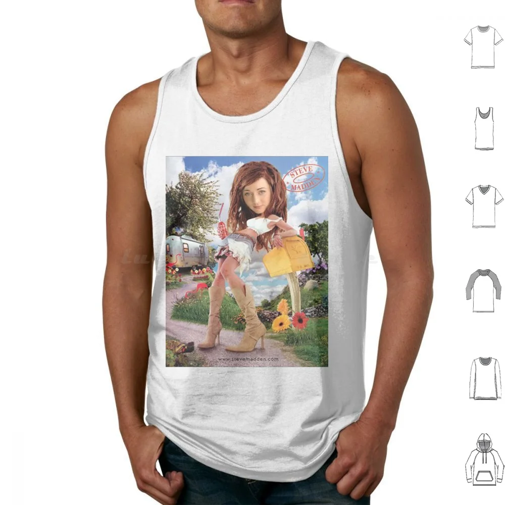 

Beautiful Women Poster Tank Tops Vest Sleeveless 90S Fashion Aesthetic Madden Vintage Magazine Retro Steve Ad Cover Wolf Wall