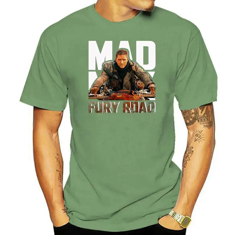 Men Tom Hardy Mad Max T Shirt Black Print Harajuku Short Sleeve Top New