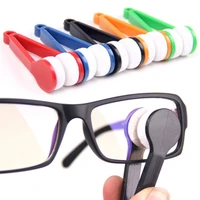 portable multifunctional glasses cleaning rub two side glasses brush microfiber spectacles cleaner glasses cleaning tools