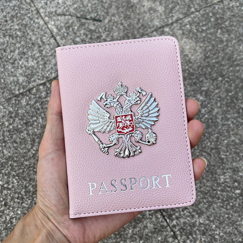 Металлическая обложка для паспорта с российским национальным гербом, модный дорожный кошелек, сумка для паспорта, органайзер для дорожных документов, зажим для паспорта (art.: 3920ce461e5bf) - 3920ce461e5bf