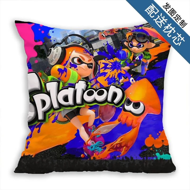 

40X40CM Jet Warrior 3 Throw Pillow Splatoon Game Figure Throw Cushion Car for Sofa Cushion Gifts Kids Free Shipping Items
