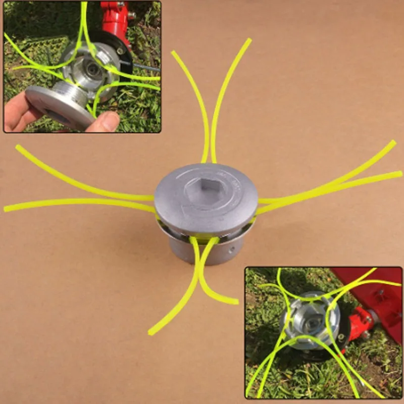 

Mower Accessories Complete Aluminum Alloy Grass Head Universal Universal Can Not Break The Multi-Rope Aluminum Head