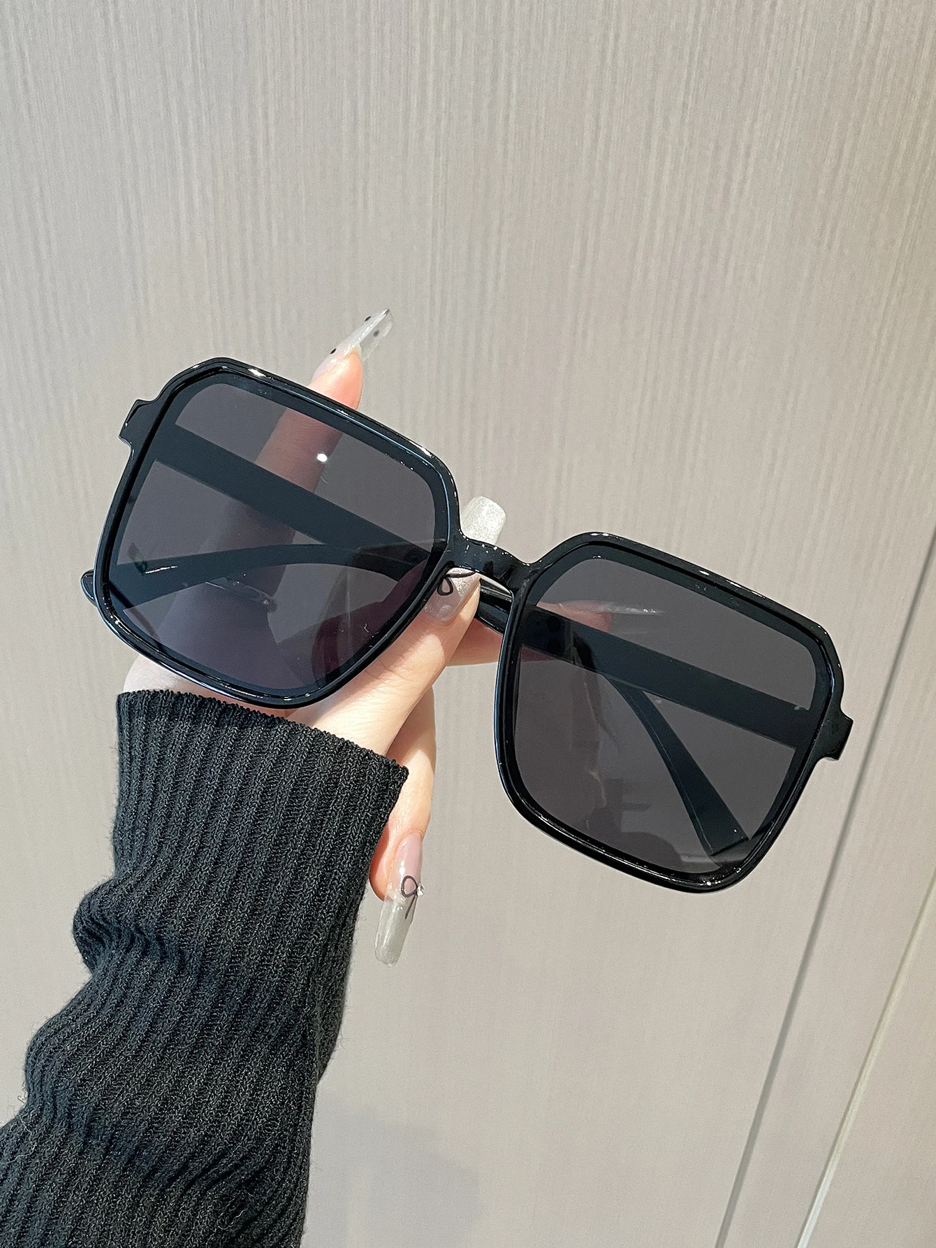 Солнцезащитные Очки Унисекс В Винтажной Квадратной Пластиковой Оправе С Защитой