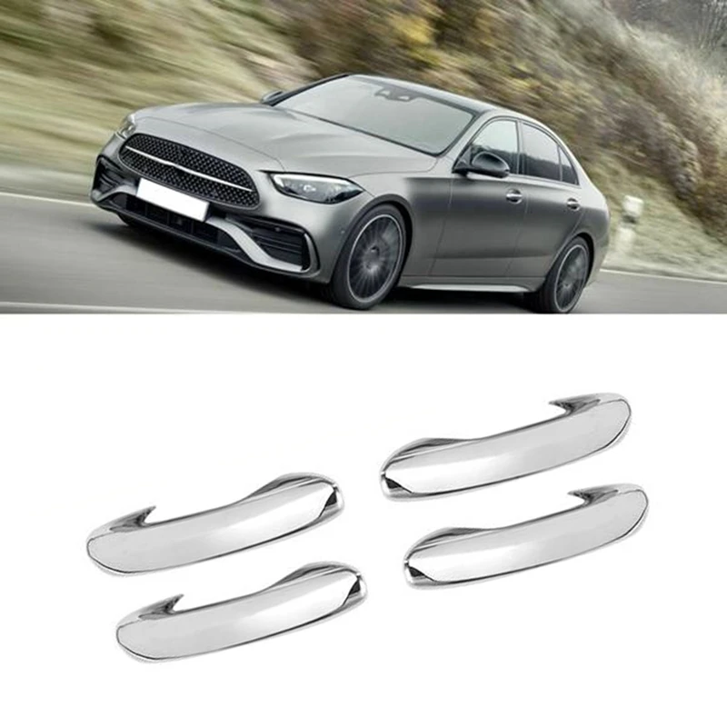 

Chrome Car Door Handle Cover Sticker Moulding Trim for Mercedes-Benz C-Class W206 2022 Car Styling