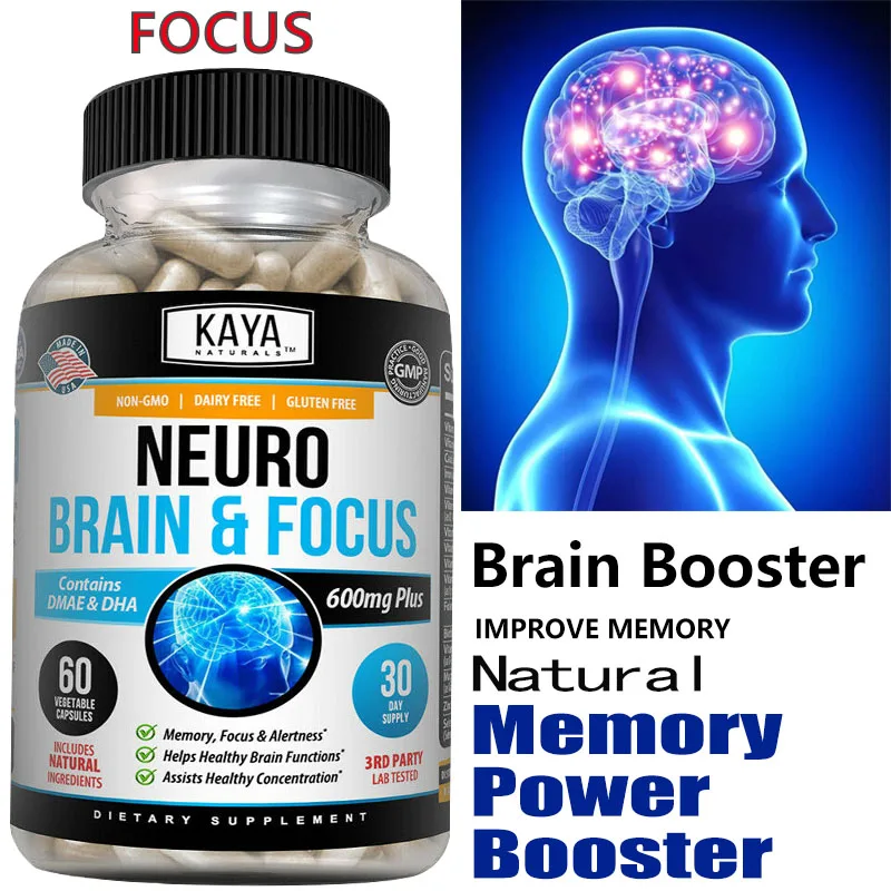 

Brain Boosting Supplements - Improve Memory Boost Concentration Capsules Relief Capsules Replenish Nerve Energy Free Shipping