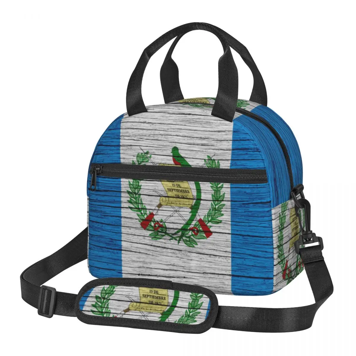 

Thermal Lunch Box Bag for Women Kids Flag Of Guatemala North America Food Storage Container Travel Picnic Bento Bag