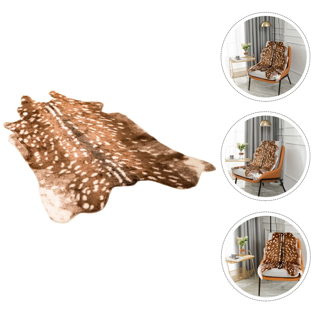 

Floor Pad Ground Mat Rugs Bedroom Supple Blanket Home Decorative Sika Deer Mats