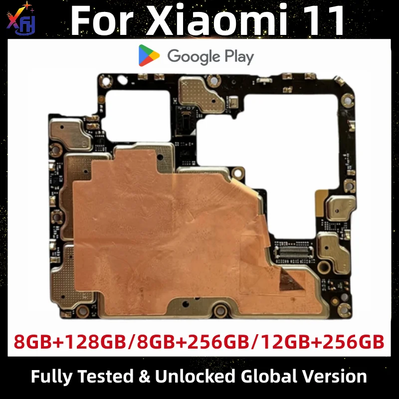 

Разблокированная материнская плата для Xiaomi 11, логическая плата с полными микросхемами, глобальная версия, 256 ГБ, 128 ГБ