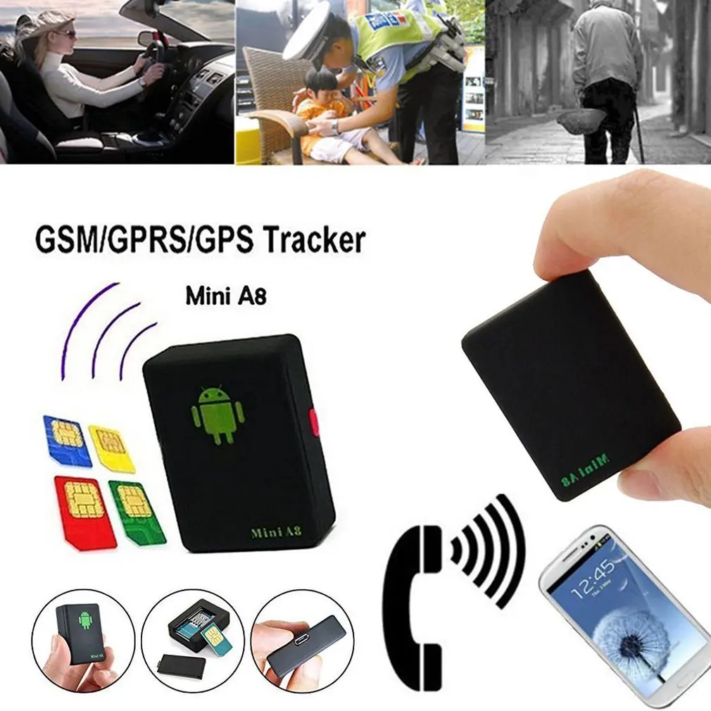Лишиза в режиме реального времени, глобальный локатор, мини-автомобиль в реальном времени для детей, A8 GSM/GPRS/GPS трекер, локатор отслеживания, ...