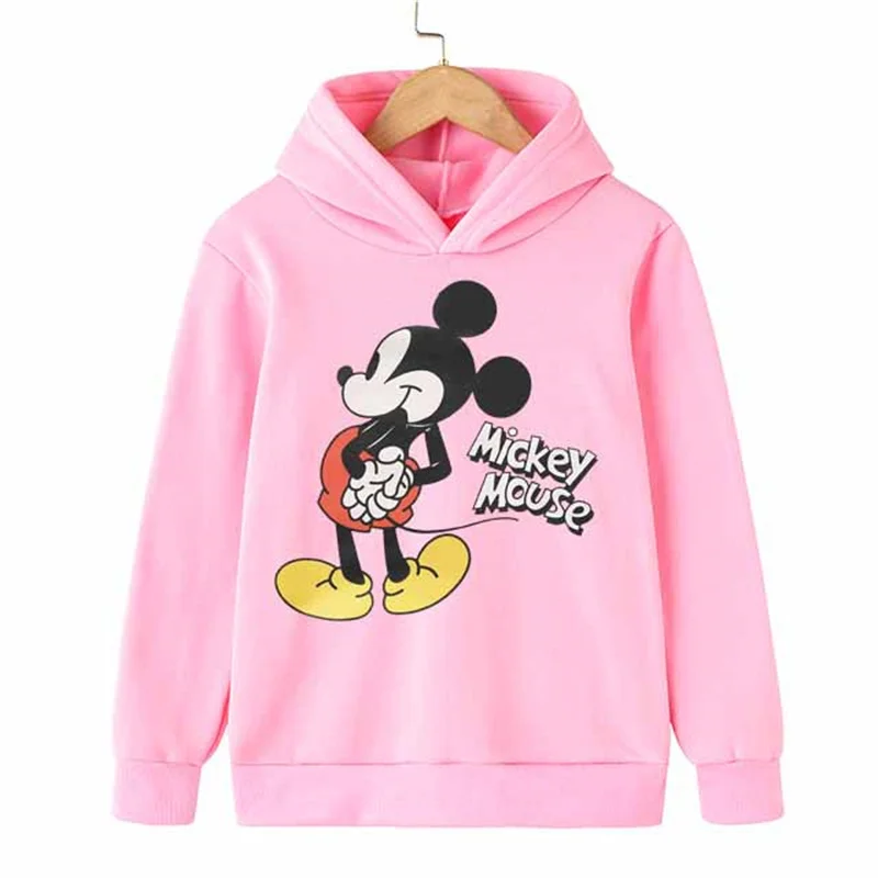 

Disney Mickey Mouse Girls Jackets Children Hoodies Sweatshirt Baby Boys Clothing Spring Autumn Coat Kids Casual Hooded Outwears