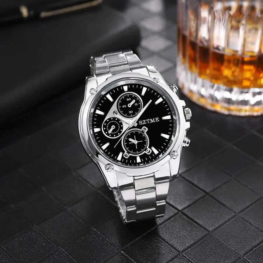 Роскошные элитные модные часы из сплава с большим циферблатом и тремя глазами