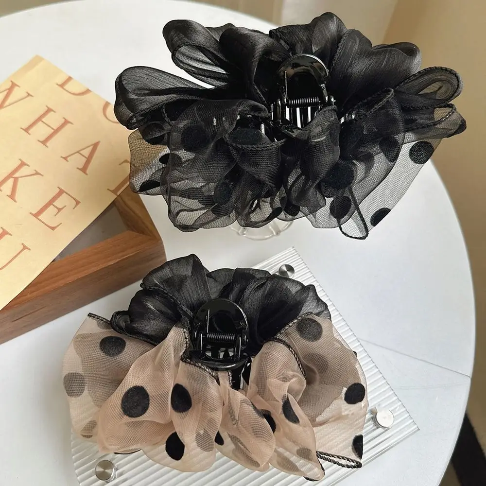 

Dot Mesh Tulle Hair Claw Net Yarn Sweet for Outdoor Girls/Ladies Party