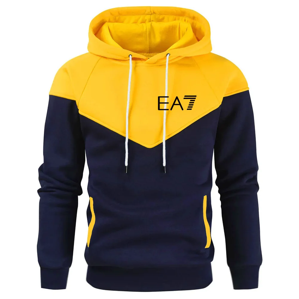 Tolstovka Мужская зимняя толстовка с капюшоном и флисовой подкладкой в повседневном