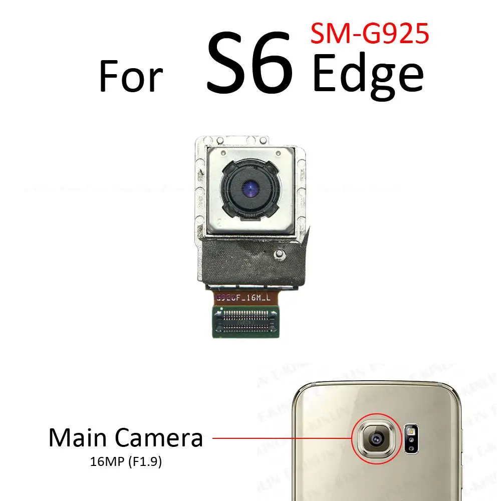 Задняя основная камера для Samsung Galaxy S7 S6 Edge G920 G925 G930 G935 передняя селфи гибкий кабель