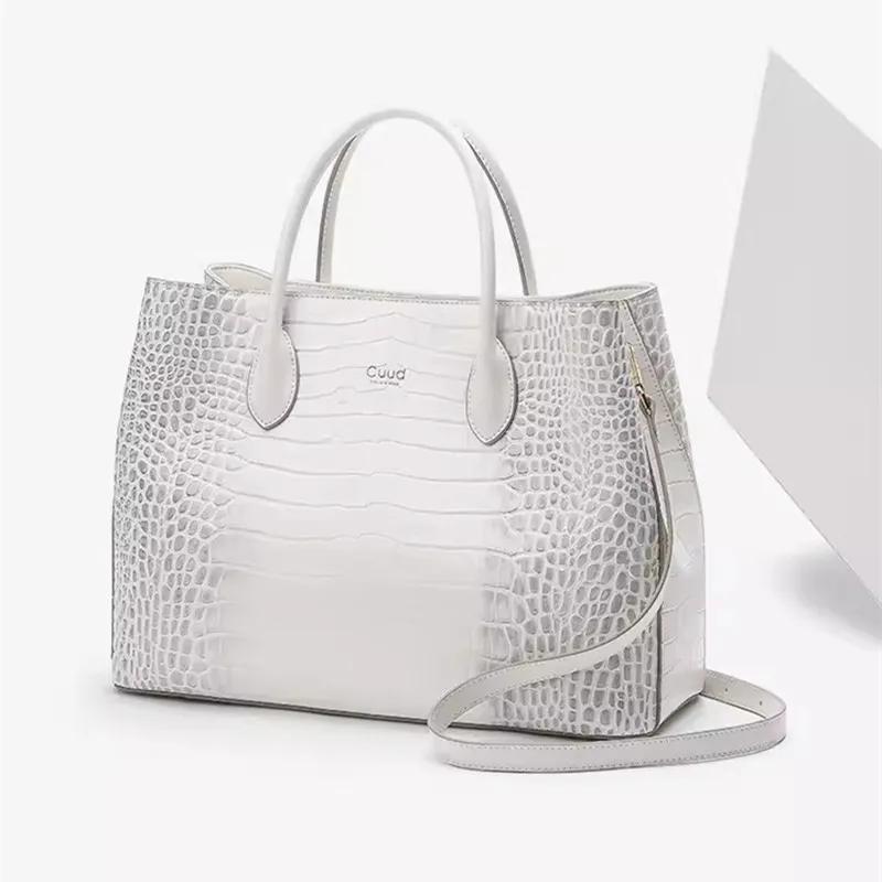 Белые женские сумки из натуральной кожи портфель роскошная модная женская сумка