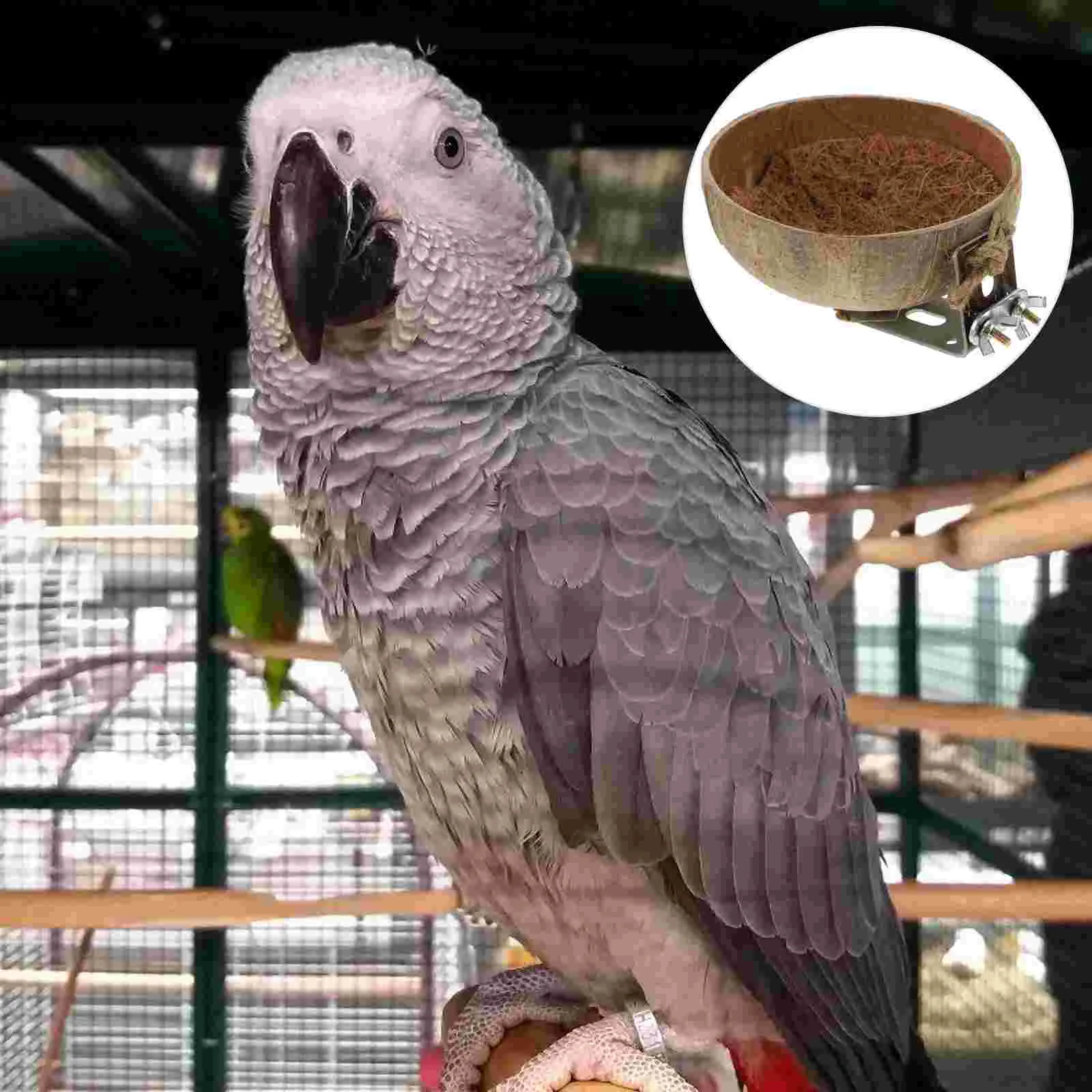 

Bird House Parrot Hut Pet Shell Parakeetcage Hamster Budgie Pigeon Hideaway Birds Rat Ladder Swing Resting Cozy Warm Cave Toy