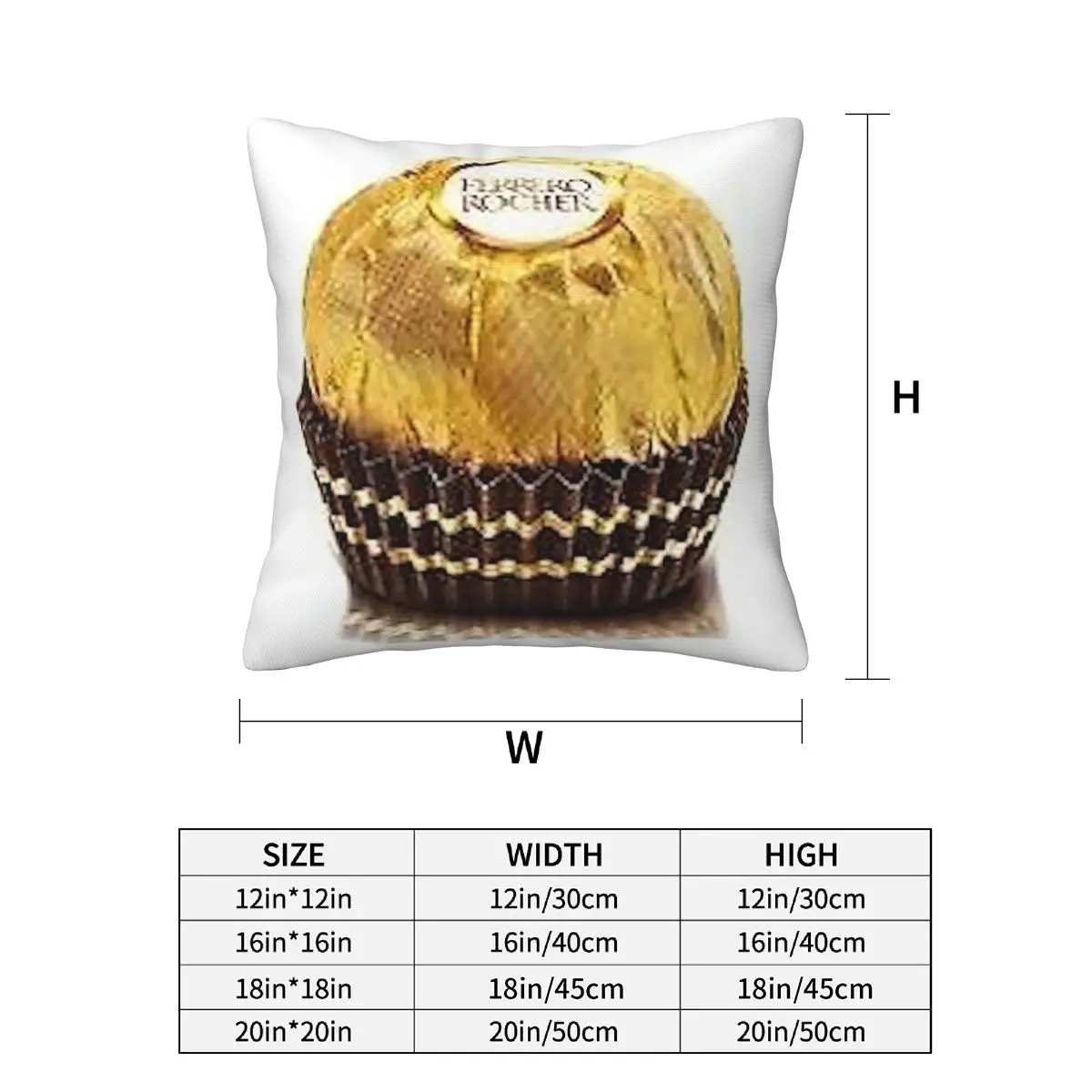 Фото Ferrero Rocher 2, 2 шт., квадратная наволочка, наволочка, декоративная удобная подушка на молнии для домашнего дивана №3