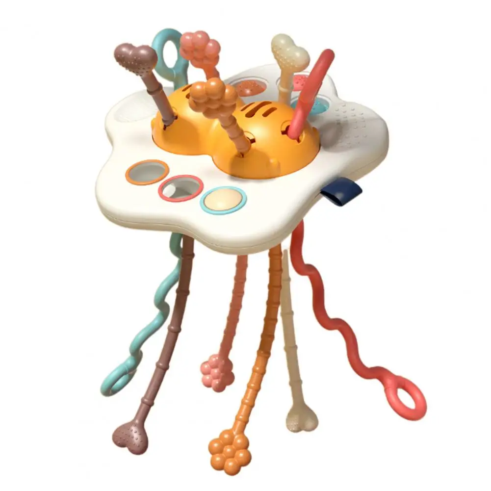 

Novel Developmental Educational Toy Game Baby Pull Toy Food Grade Silicone Auditory Development